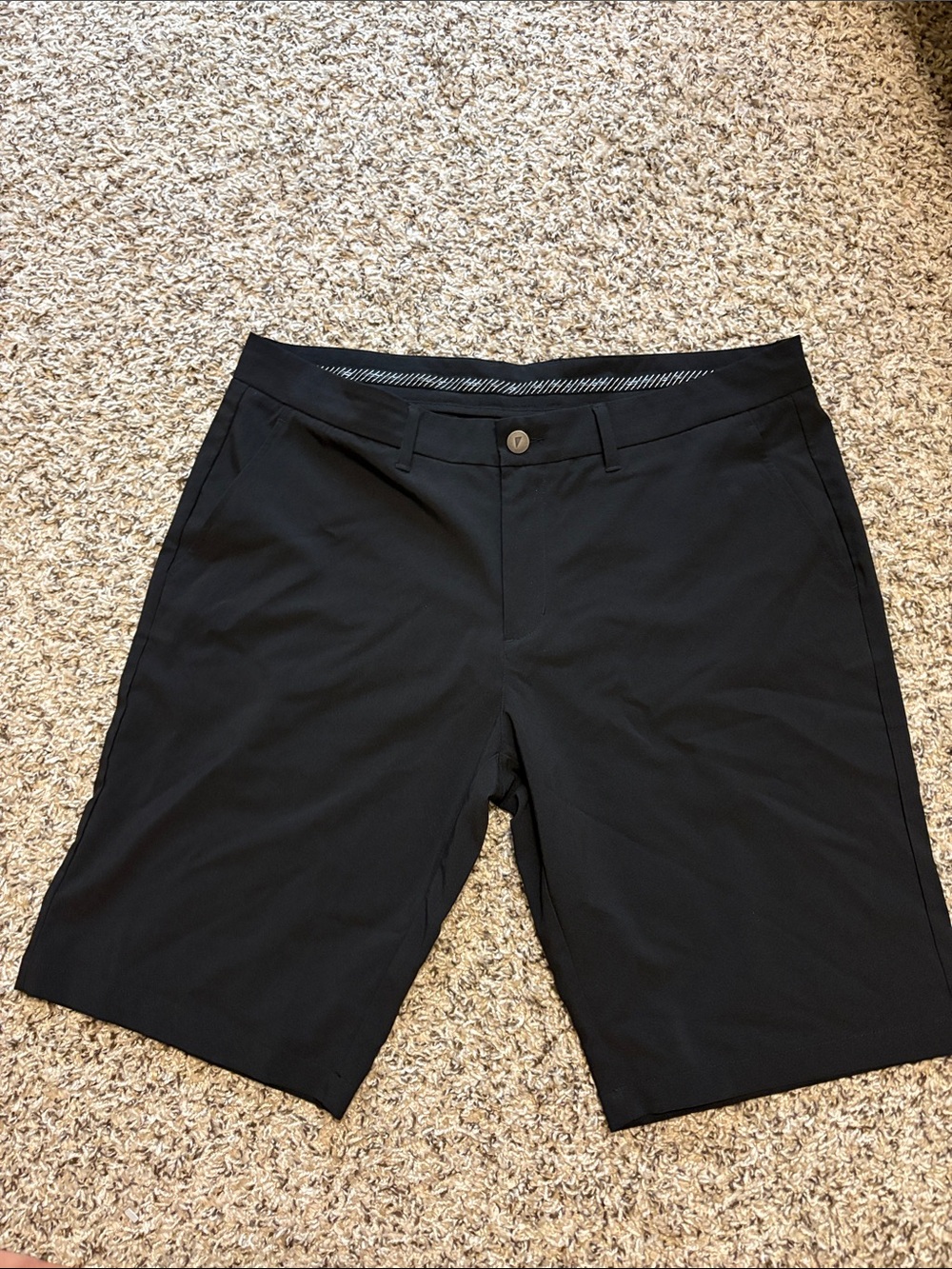 Men's Primo Golf Black Performance Shorts